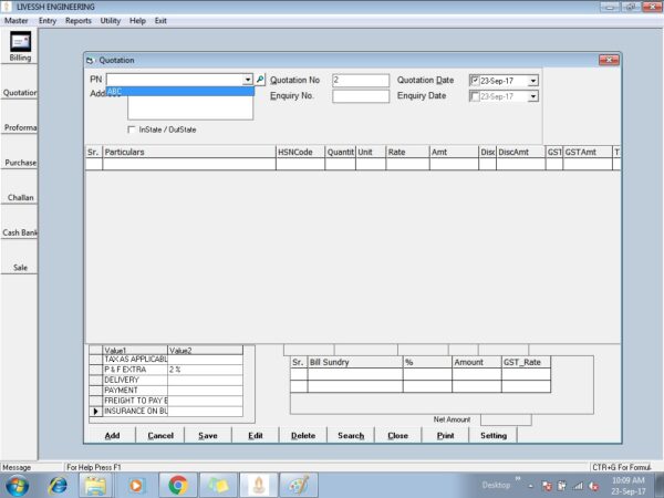 Quotation Software